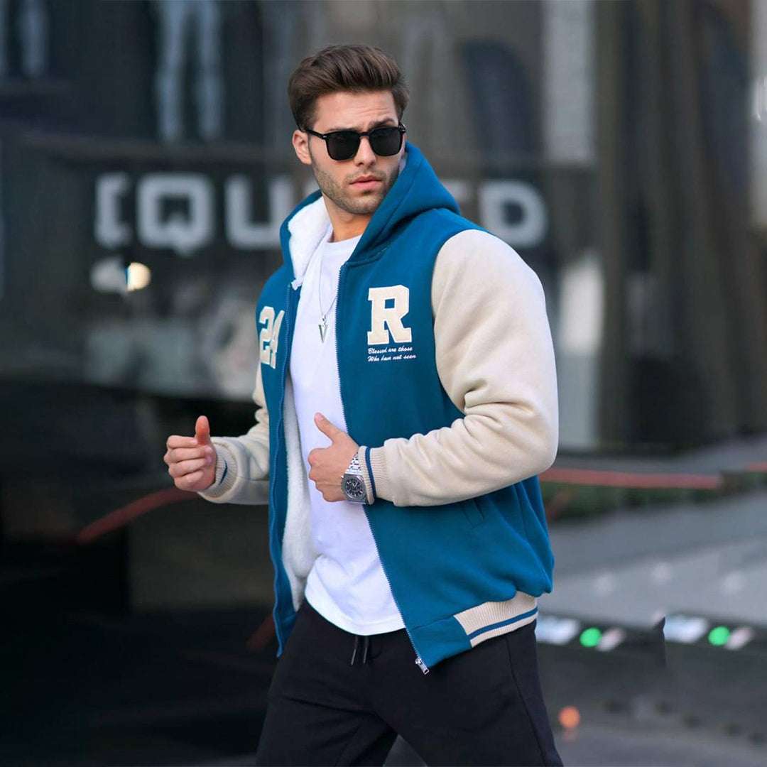 Sweat-shirt zippé imprimé