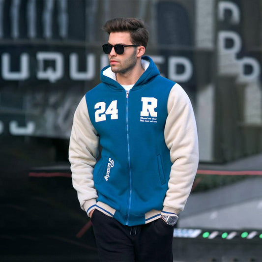 Sweat-shirt zippé imprimé